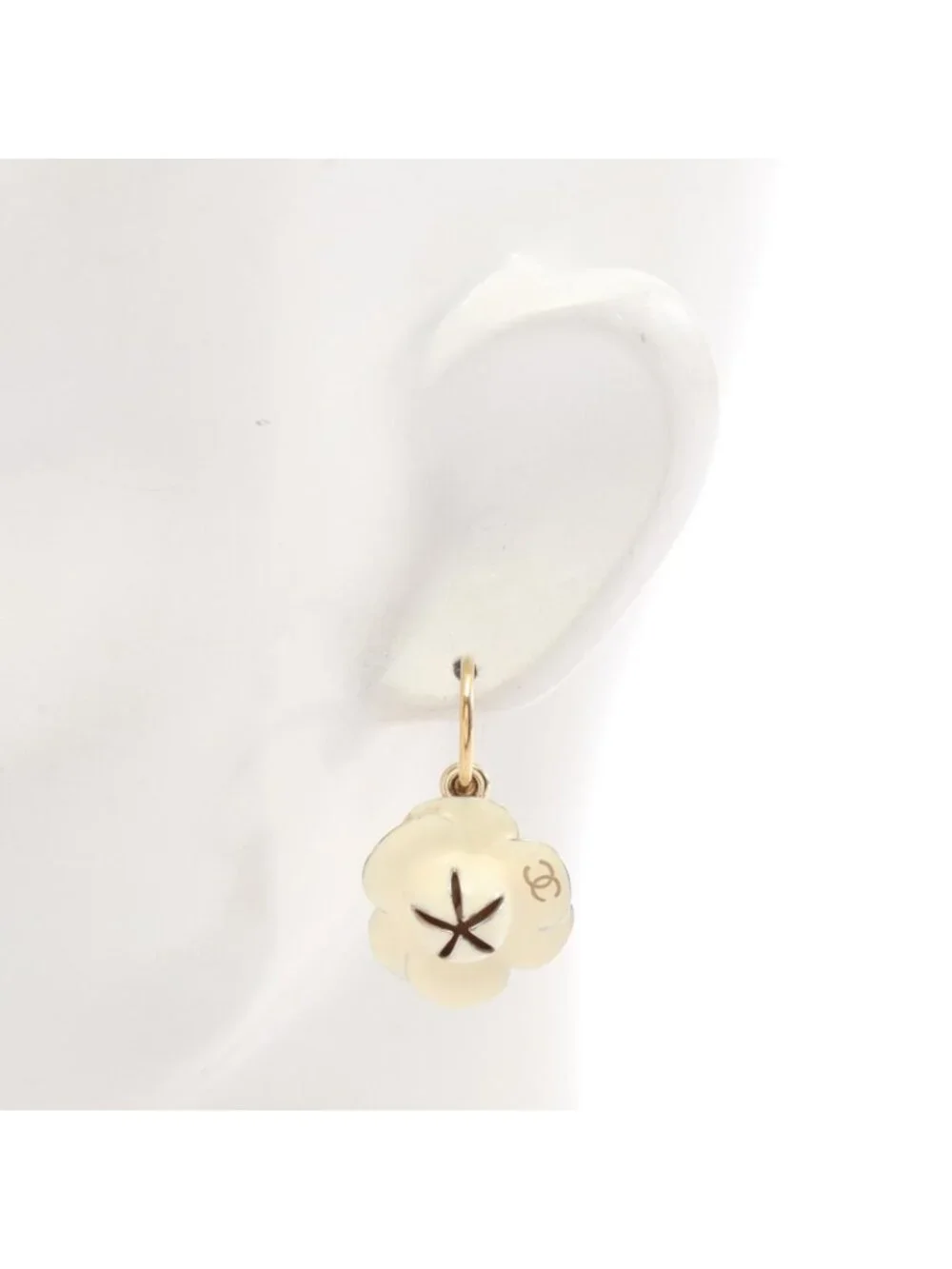 Chanel Single Earring Camellia Swing